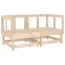 vidaXL 2 db tömör fenyőfa sarokkanapé párnákkal