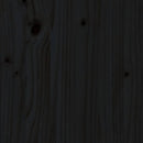 vidaXL 2 db fekete tömör fenyőfa sarokkanapé párnákkal