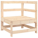 vidaXL tömör fenyőfa sarokkanapé párnákkal