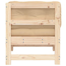 vidaXL tömör fenyőfa sarokkanapé párnákkal