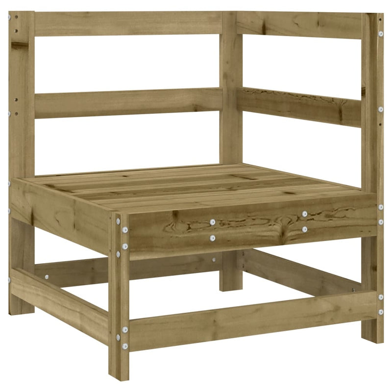 vidaXL impregnált fenyőfa sarokkanapé párnákkal