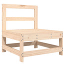 vidaXL tömör fenyőfa középső kanapé párnákkal