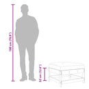 vidaXL fehér tömör fenyőfa kerti lábzsámoly párnával