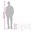 vidaXL szürke tömör fenyőfa kerti lábzsámoly párnával