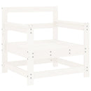 vidaXL 2 db fehér tömör fenyőfa kerti szék párnákkal