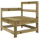 vidaXL impregnált fenyőfa kerti szék párnával