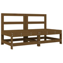 vidaXL 2 db mézbarna tömör fenyőfa középső kanapé párnákkal