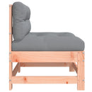 vidaXL 2 db tömör duglászfenyő középső kanapé párnákkal