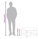 vidaXL 2 db mézbarna tömör fenyőfa kerti lábzsámoly párnával