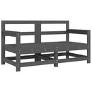 vidaXL 2 db szürke tömör fenyőfa kerti szék párnákkal