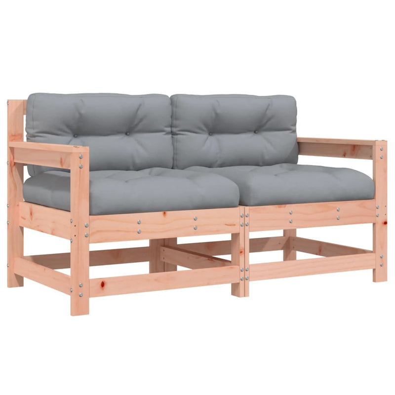 vidaXL 2 db tömör duglászfenyő kerti szék párnákkal