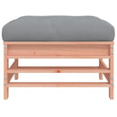 vidaXL 2 db tömör fenyőfa kerti lábzsámoly párnával