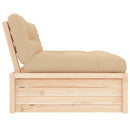 vidaXL tömör fenyőfa középső kanapé 120 x 80 cm