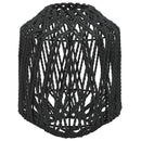vidaXL fekete vas és papír lámpaernyő Ø23 x 28 cm
