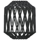 vidaXL fekete vas és papír lámpaernyő Ø23 x 28 cm