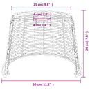 vidaXL fehér fonott mennyezeti lámpaernyő Ø30 x 20 cm