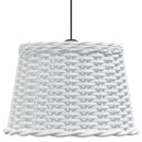 vidaXL fehér fonott mennyezeti lámpaernyő Ø40 x 26 cm
