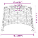 vidaXL fehér fonott mennyezeti lámpaernyő Ø40 x 26 cm