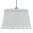 vidaXL fehér fonott mennyezeti lámpaernyő Ø45 x 28 cm