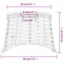 vidaXL barna fonott mennyezeti lámpaernyő Ø20 x 15 cm