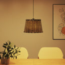 vidaXL barna fonott mennyezeti lámpaernyő Ø40 x 26 cm