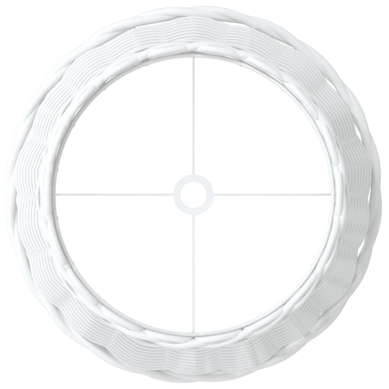 vidaXL fehér fonott lámpaernyő Ø25x17 cm