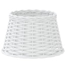 vidaXL fehér fonott lámpaernyő Ø38x23 cm
