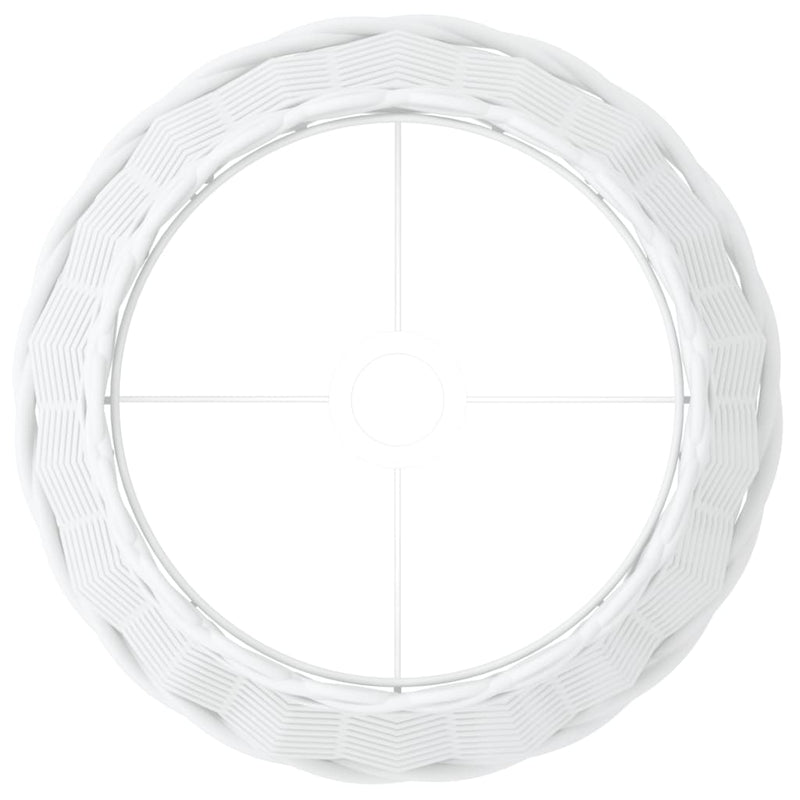 vidaXL fehér fonott lámpaernyő Ø38x23 cm