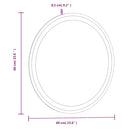 vidaXL kerek LED-es fürdőszobai tükör 60 cm