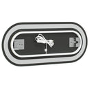 vidaXL ovális LED-es fürdőszobai tükör 70 x 30 cm