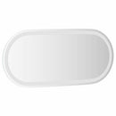 vidaXL ovális LED-es fürdőszobai tükör 80 x 35 cm
