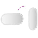 vidaXL ovális LED-es fürdőszobai tükör 80 x 35 cm