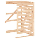 vidaXL tripla tömör fenyőfa görgős szemeteskuka-tároló