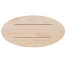 vidaXL tömör fenyőfa ovális asztallap 60 x 30 x 2,5 cm