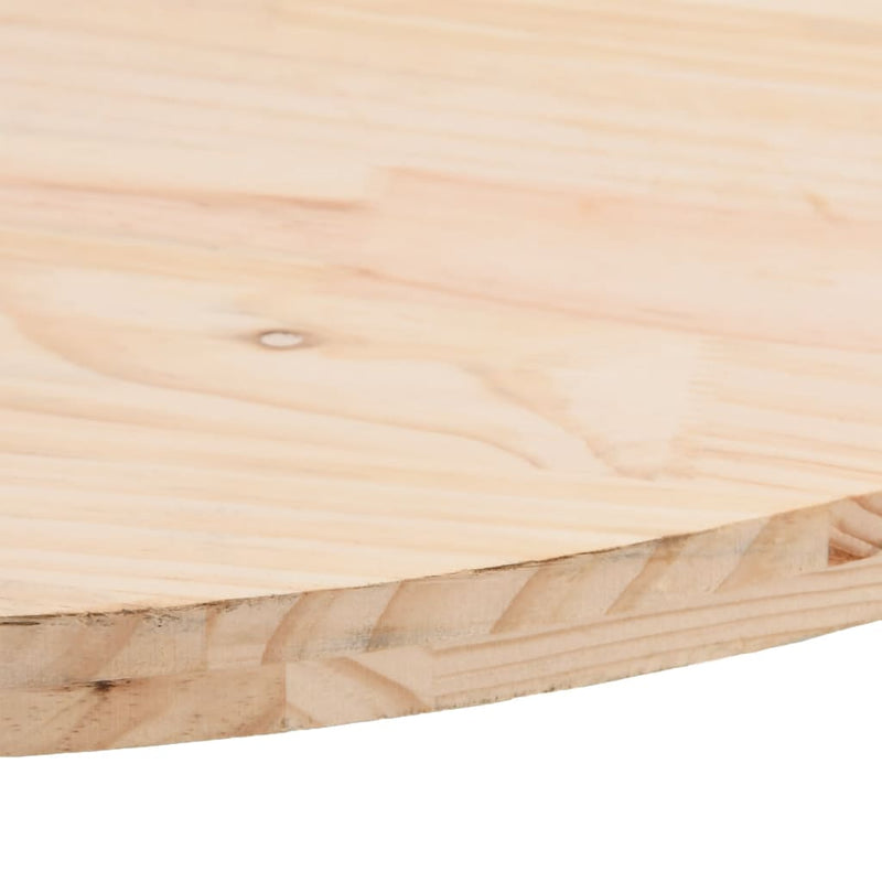 vidaXL tömör fenyőfa ovális asztallap 60 x 30 x 2,5 cm