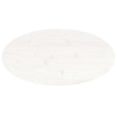 vidaXL fehér tömör fenyőfa ovális asztallap 80x40x2,5 cm