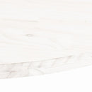 vidaXL fehér tömör fenyőfa ovális asztallap 80x40x2,5 cm