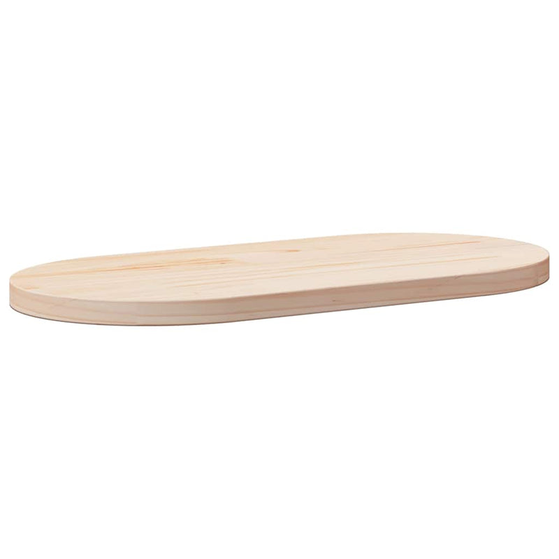 vidaXL tömör fenyőfa asztallap 60 x 30 x 2,5 cm ovális