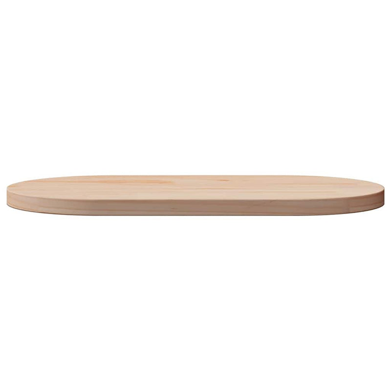 vidaXL tömör fenyőfa asztallap 60 x 30 x 2,5 cm ovális