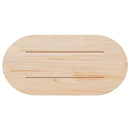 vidaXL tömör fenyőfa asztallap 60 x 30 x 2,5 cm ovális