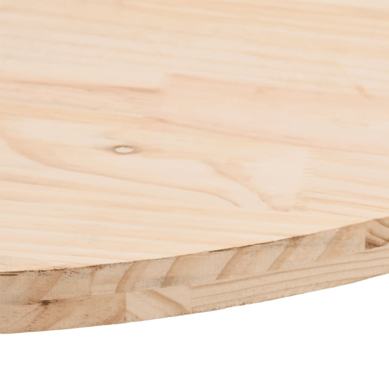 vidaXL tömör fenyőfa asztallap 60 x 30 x 2,5 cm ovális