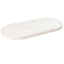 vidaXL fehér tömör fenyőfa ovális asztallap 60 x 30 x 2,5 cm