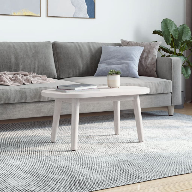 vidaXL fehér tömör fenyőfa ovális asztallap 60 x 30 x 2,5 cm