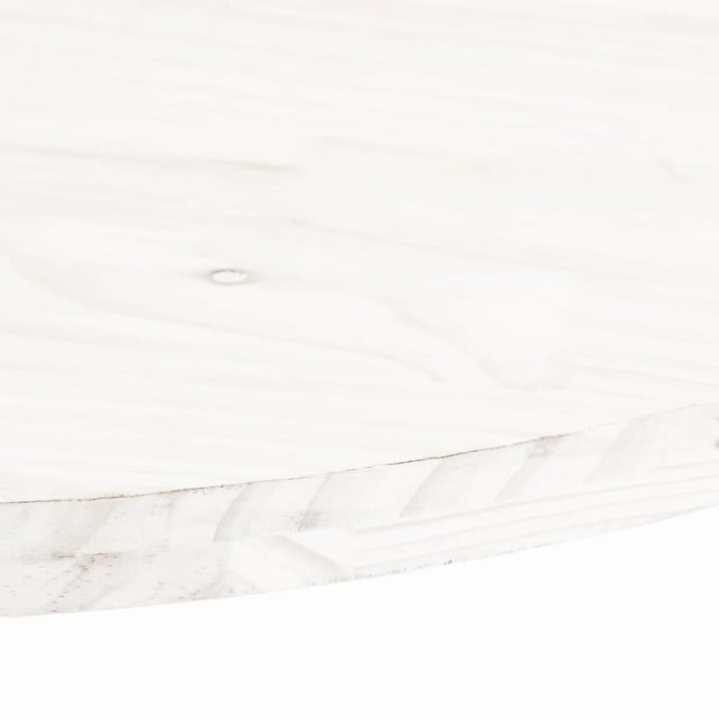 vidaXL fehér tömör fenyőfa ovális asztallap 60 x 30 x 2,5 cm