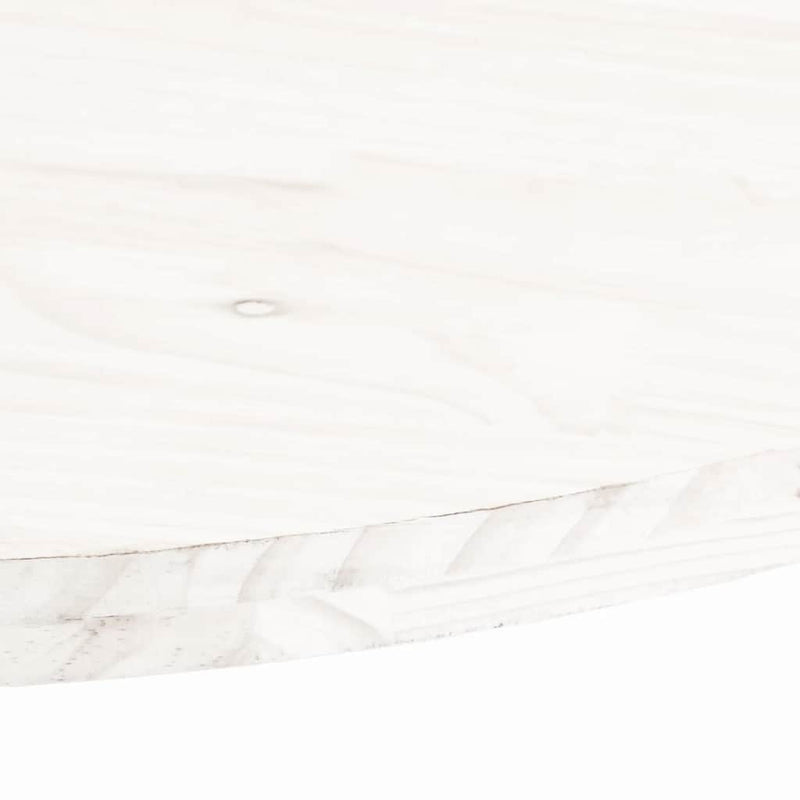 vidaXL fehér tömör fenyőfa ovális asztallap 60 x 30 x 2,5 cm