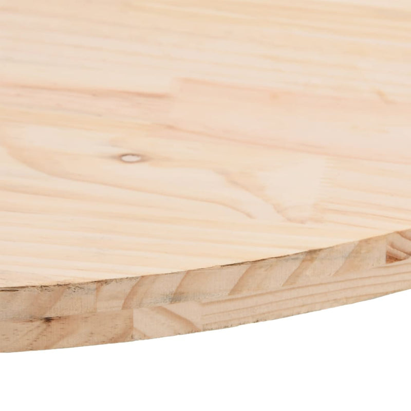 vidaXL tömör fenyőfa asztallap 70 x 35 x 2,5 cm ovális