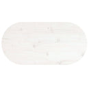 vidaXL fehér tömör fenyőfa ovális asztallap 70 x 35 x 2,5 cm