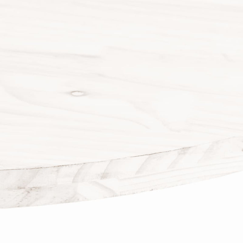 vidaXL fehér tömör fenyőfa ovális asztallap 70 x 35 x 2,5 cm