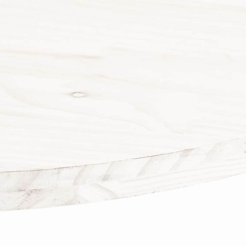 vidaXL fehér tömör fenyőfa ovális asztallap 70 x 35 x 2,5 cm
