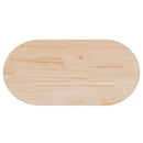 vidaXL tömör fenyőfa asztallap 90 x 45 x 2,5 cm ovális